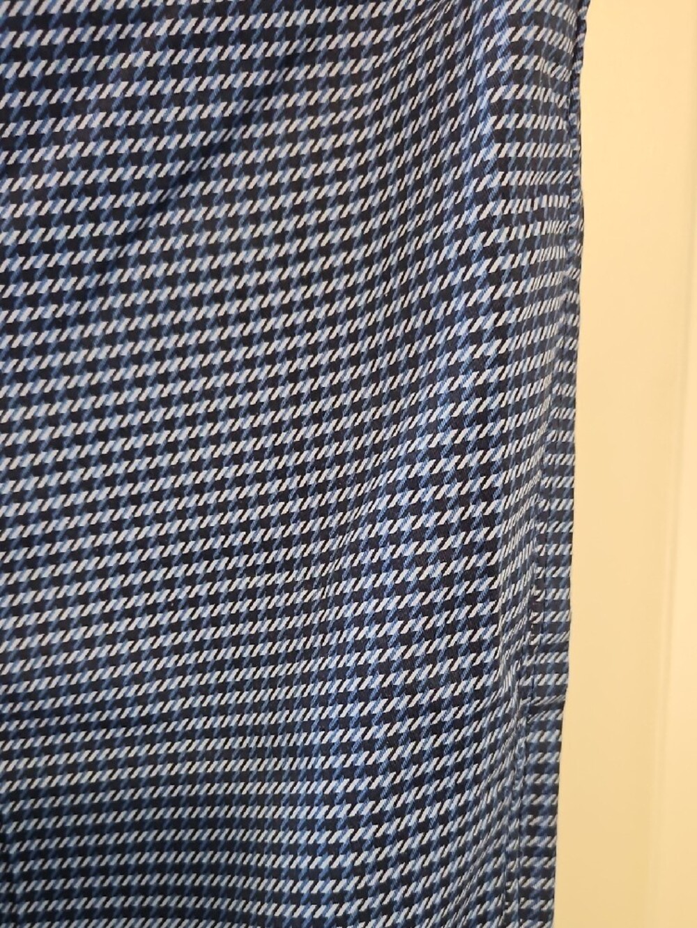 croft & barrow Navy and White Micro-Pattern Straight-Leg Trousers - Picture 3 of 7